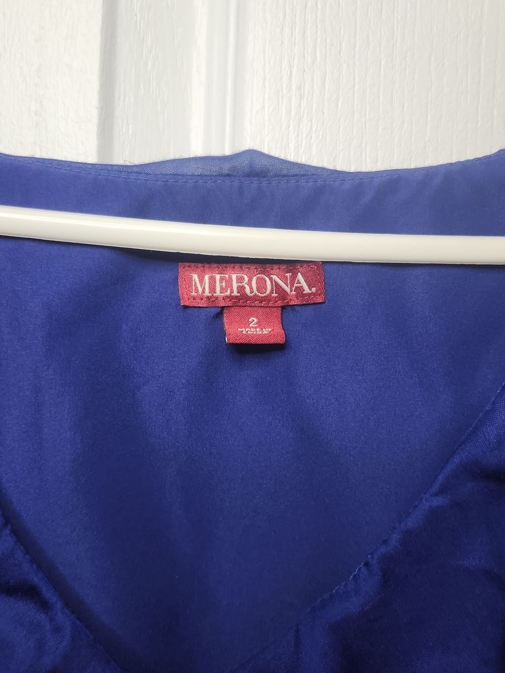Merona Royal Blue Ruffle-Trim Midi Dress - Picture 3 of 8